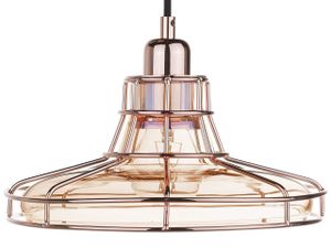 BELIANI Závesná lampa medené sklenené tienidlo starožitná lampa vo vintage štýle stropné svetlo