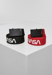 Dětské tričko Mr. Tee NASA Belt 2-Pack extra long black/red - UNI