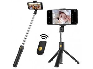 Selfie tyč s bluetooth, stativ, tripod 3v1 - K07