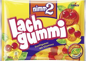 Storck nimm2 Lachgummi Fruchtgummi mit Vitaminen und Saft 250g