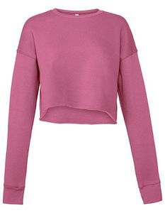 Bella+Canvas Damen Sweatshirt Cropped Crew Fleece 7503 Violett Mauve M