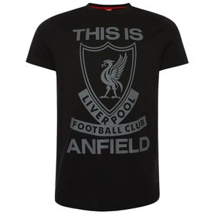 Liverpool FC - Pánské tričko "This Is Anfield" TA8609 (L) (černá/šedá)