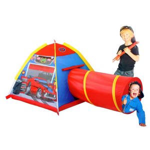 Auto Werkstatt Popup 2in1 Spielhaus + Kriechtunnel Kinder Spiel Zelt Spieltunnel