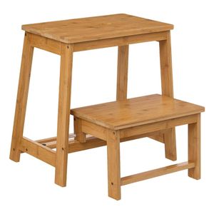 Skládací stolička, bambus, 46 cm