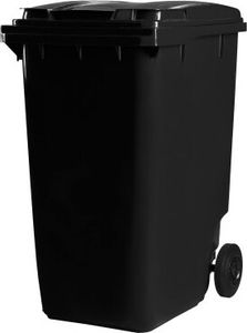 Bauer Mülltonne 360 l Schwarz