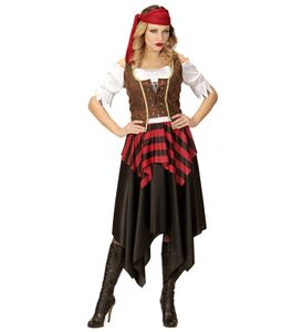 Kostüm Piratin Piratenbraut -  S bis XXL - Piratenkostüm Fasching XL - 46/48