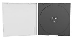 MEDIARANGE BOX22 - Schmuckschatulle - 1 Disks - Schwarz - Transparent - Kunststoff - 120 mm - 140 mm