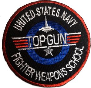 Top Gun Movie - Aufnäher, Bügelbild, Aufbügler, Applikationen, Patches, Flicken, Zum Aufbügeln, Größe: Ø 7,5 cm