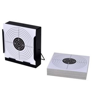 Kugelfang 14 cm + 100 Zielscheiben aus Papier Quadratisch