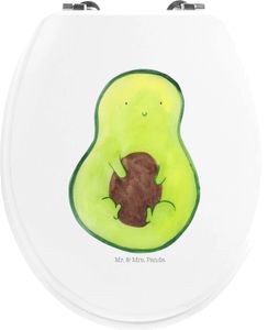 Mr. & Mrs. Panda Motiv WC Sitz Avocado Kern - Weiß - Geschenk, Klodeckel, Vegan, lächeln, WC-Sitz, Avocadokern, Pflanze, Gesund, Klobrille, Toilette, Avokado, Veggie