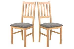 Esszimmerstuhl, Holz Eiche Massiv Stuhl Stühle Küchenstuhl - Set 2x BOS 4 grandson