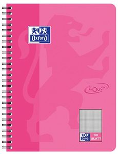 Oxford Collegeblock Touch B5 kariert 80 Blatt rosa