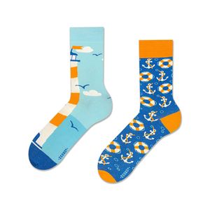 Herrensocken "Meer", Größe 41-46, bunte Socken mit lustigem Muster