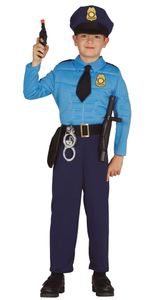 Polizisten Kostüm für Kinder, Größe:98/104