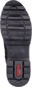 Rieker Damen Stiefel Langschaft samtige Haptik Blockabsatz 76890, Größe:41 EU, Farbe:Schwarz