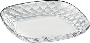 Glasteller Platzteller Servierteller Wabe 18cm transparent, aus Glas