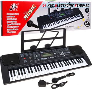 Klávesnice s mikrofonem pro děti 5+ Taktometr USB MP3 Radio - Model č. 6152