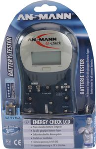 Tester baterii/akumulatorów Energy Check LCD do akumulatorów 1x9V bateria blokowa ANSMANN
