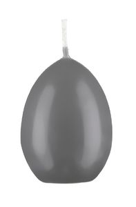 Kopschitz Kerzen Eierkerzen Grau 60 x 45 mm, Inhalt 6 Stück