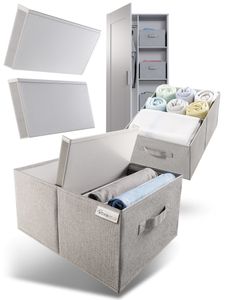 Aufbewahrungsboxen für Wäsche Schubladen Schrank Organizer 2er Set