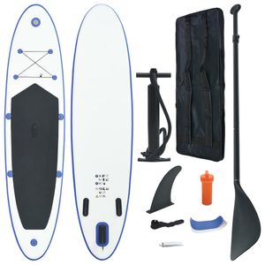 SIRUITON Stand Up Paddle Board SUP Aufblasbar Blau und Weiß