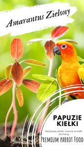 Premium Papageienfutter - Grüner Amaranth Sprossensamen - Für Papageien 50G