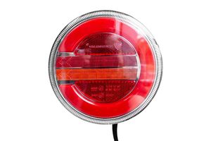Okrúhla pracovná lampa, zadné ľavé LED 12-24V dynamické smerové svetlo