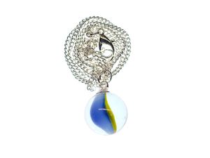 Miniblings Murmel Glaskugel Halskette 45cm mini Kugel Ball Glas Klciker