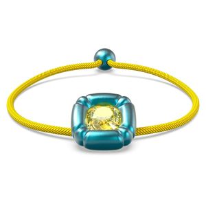 Swarovski Damen Armband Textil Dulcis blau Kristall gelb 5613667