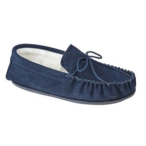 Mokkers pánske papuče Oliver s vlnenou podšívkou DF1117 (44 EU) (Navy blue)