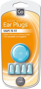 GO Travel Ear Plugs - wiederverwendbare Ohrstöpsel