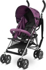 IKS2 Caretero ALFA Kinderwagen, Buggy Sicherheitsgurt Verdeck Korb - Lila