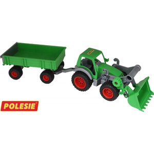 WADER Farmer Technic Traktor Frontschaufel Anhänger Kinder Spielzeug Trecker