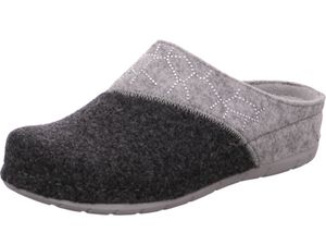 Rohde Damen Pantoffeln Softfilz Hausschuhe Rodigo-40 6030, Größe:38 EU, Farbe:Grau