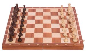 SQUARE - Pro Schach Set STAUNTON NR. 6 WW - Schachspiel aus Holz - Schachbrett  & Schachfiguren