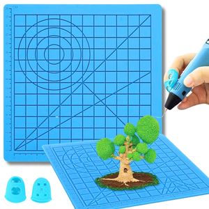 3D Drucker Stift Mat Reißbrett mit Multi-förmigen Grundlegende Vorlage Kunst Liefert Werkzeug 3D Stift Zubehör Geschenk für Kinder Erwachsene