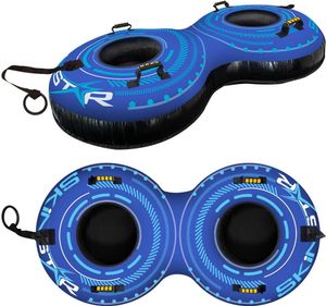 SkinStar Double Snowtube 2-miestne sánky Snehové pneumatiky Posuvné pneumatiky Sane Bob modré