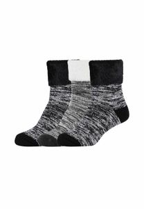 Camano Socken 3er-Pack mit weichem Komfortbund black 39-42