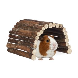 relaxdays Nagerbrücke Holz für Kleintiere