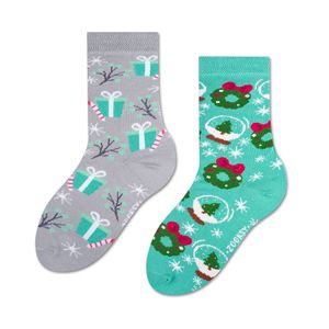 Weihnachtssocken für Mädchen und Jungen 30-35, schöne Socken gut für ein Mistelgeschenk und Geschenke