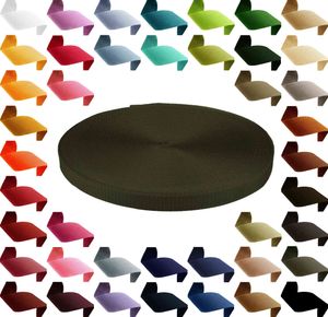 50m PP Gurtband 50mm extrem robust Polypropylen Tragband Farbwahl über 40 Farben, Gurtband:305 armeegrün