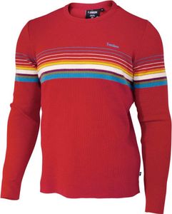 Ivanhoe Wollpullover Retro-Hang Loose Chili rot Rundhals-rot