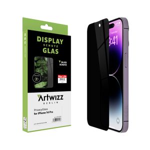 ARTWIZZ PrivacyGlass für iPhone 14 Pro - Displayschutz aus Glas mit Anti-Blickschutz-Funktion