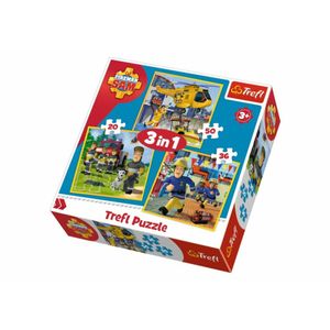 Trefl 3 in 1 Puzzle - Feuerwehrmann Sam