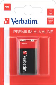 Verbatim Alkaline Batterie 9V-Block 6 LR 61           49924