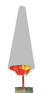 SONNENSCHIRMHÜLLE 120cm Schutzhülle Sonnenschirm Schirm Hülle Abdeckhaube Abdeckung 17 (Grau)