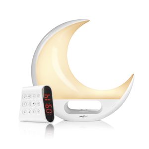 MAXXMEE Vitalwecker Easy Sleep & Wakeup  Wecker LED Wake Light Digital Licht Lichtwecker Sonnenaufgang Touch Fernbed.