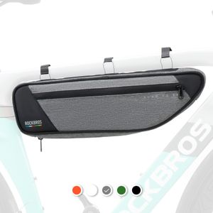 ROCKBROS Road-to-Sky Fahrrad Rahmentasche Dreieckstasche, ca. 2L, Reflektierend, Grau