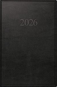rido/idé 7011054906 | Taschenkalender Mod. partner/Industrie I 2026 | A7, Kunstleder, schwarz