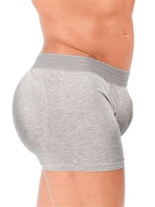 Rounderbum Padded Boxer Brief Underwear Grey - S